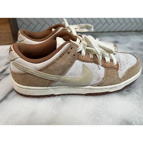 Nike Dunk Low Medium Curry DD1390-100 Men’s 8.5 Tan Brown Sail Suede Retro