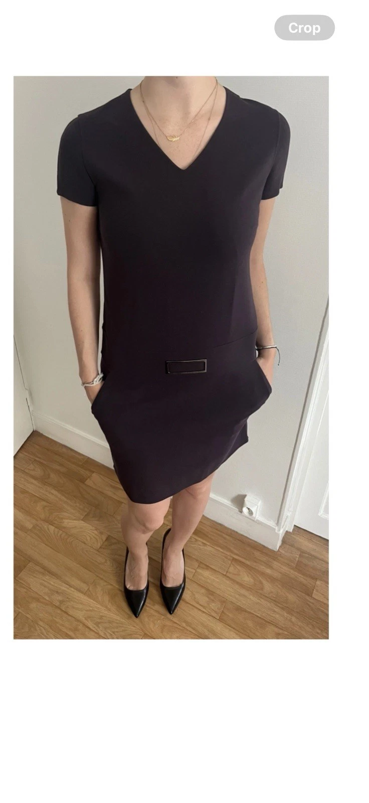 Splendido abito CELINE melanzana viola EU36 UK8 ottime condizioni