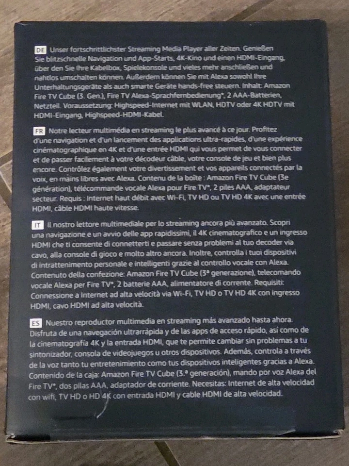 Amazon Fire TV Cube # WIFI6E 4K HDR # NEU & VERSIEGELT # - Bild 3 von 4