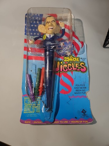 VINTAGE POLITICAL SQUIGGLE JIGGLES ROSS PEROT & BILL CLINTON PEN SET 1993 NIP - Picture 5 of 9