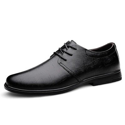 Men's Dress Oxford Shoes Lace Up Leather Formal Fashion Business Casual Shoes