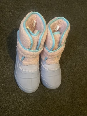 Ozark Trail Kids Snow Boots Waterproof Pink Purple Blue  - Size big kid 2 