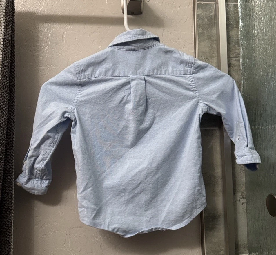 Camisa Oxford Vineyard Vines 12” P2P 15” Comprimento Logotipo Baleia Excelente Estado Usado Criança Meninos 2 - Imagem 4 de 4