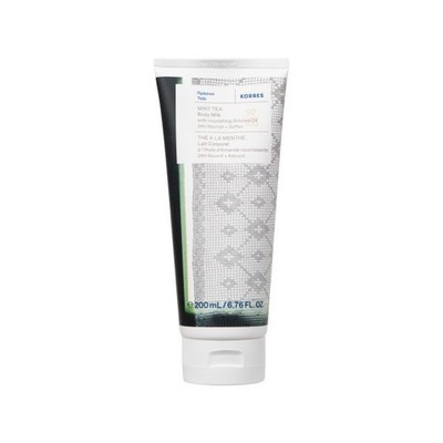 Korres Mint Tea Body Milk 200ml, 92% Natural,Aloe, Almond Oil, Provitamin B5