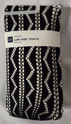 GAP Low Rise Tights Womens  Geometric Strpe PATTERN TIGHTS