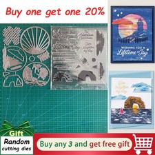 SUNSET COAST Cutting Dies&Stamps Sets,Scrapbo...