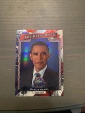 2026 Barack Obama 3/3 Red Refractor Leaf President Set Bookend Color Match