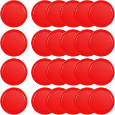 24 Pieces Home Air Hockey Pucks 2.5 Inch Heavy Replacement Pucks for Game Tables