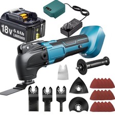 Cordless Oscillating Multi Tool For Makita 18V 6 Gear with Accessories / Charger