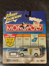 Johnny Lighting Monopoly Electric Co. Utility Van with token