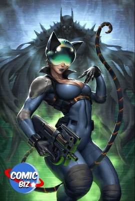 ABSOLUTE CATWOMAN #1 KENDRICK LIM EXCLUSIVE VIRGIN GREEN FOIL PRE ORDER