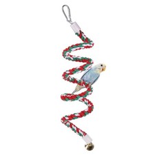 Bird Rope Perch Swing Bird Rope Perch 39 Inch, Colorful