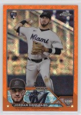 2023 Topps Chrome Logofractor Edition Orange Refractor 5/25 Jordan Groshans 03ox