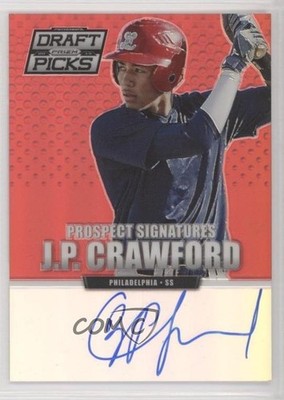2013 Prizm Perennial Draft Picks Prospect Signatures Red JP Crawford Auto 0q3