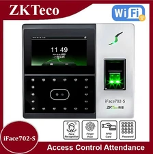 ZKTeco iFace702-S Face Biometric Fingerprint Time Clock Time Attendance Terminal