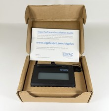 Topaz Systems LBK460 Black SigLite LCD 1x5 Signature Pad in Box - T-LBK460-HSB-R