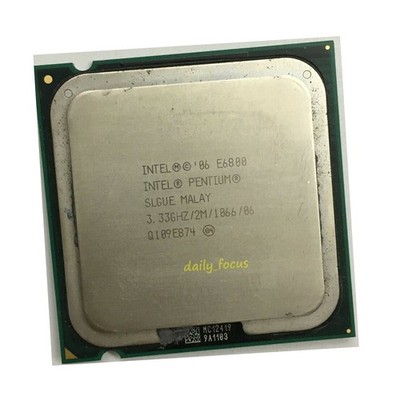   Pentium E6800 3.33 GHz Socket 775 2 cores  SLGUE CPU Processor 2 MB *tm