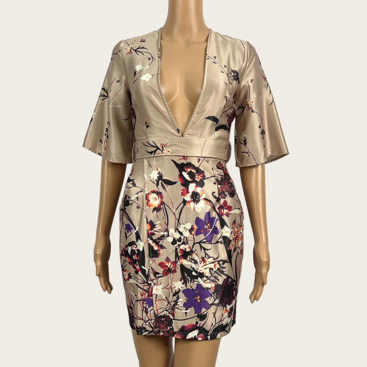 champagne satin dress products for sale | eBay