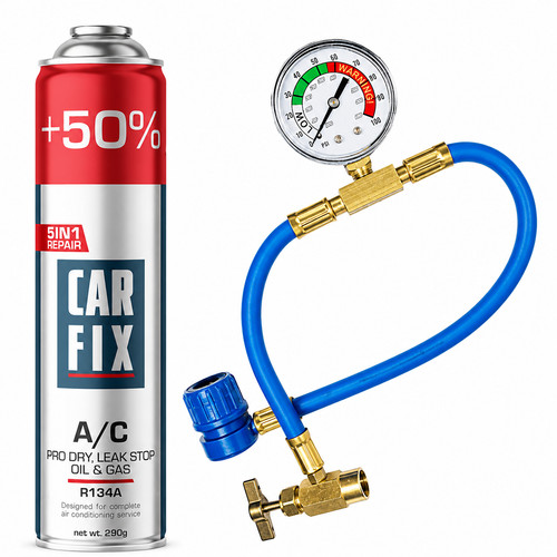 Air Conditioning Gas 5in1 Seal A/C Stop Leak Refill Regas Gas AIR CON R134A Kit
