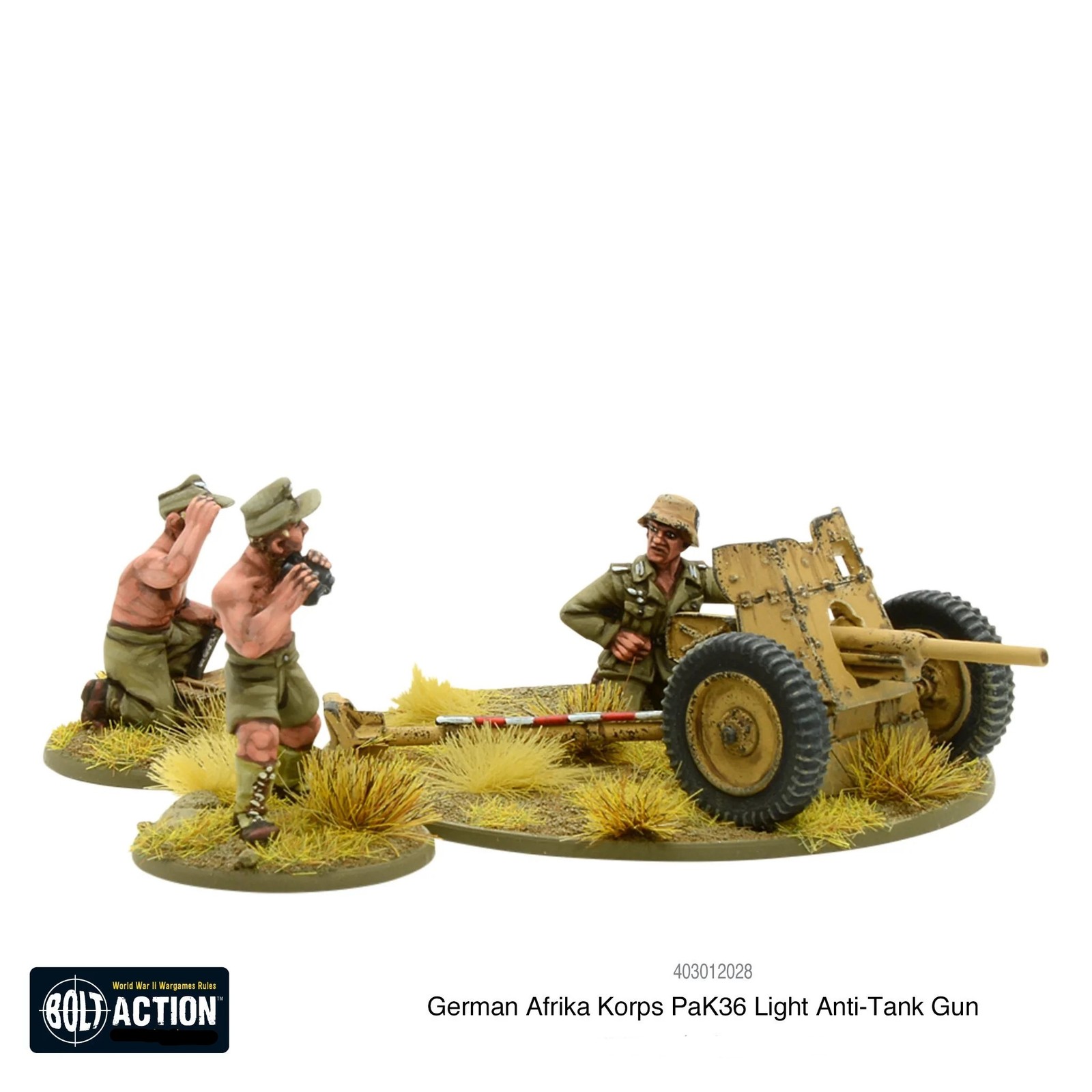 Warlord Games Bolt Action Afrika Korps Pak 36 Light Anti-Tank Gun WLG 403012028 6690₽