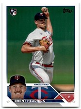 2023 Topps Update Brent Headrick Rookie Minnesota Twins #US54