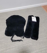 Shear Comfort Merino Sheepskin Black Endurance Saddle Seat Pad And Stirrup Cover