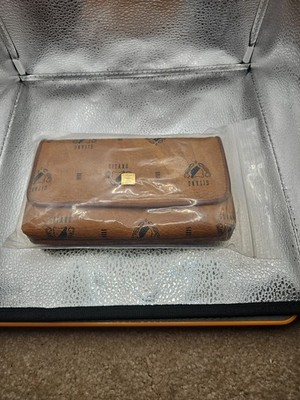 Vintage 1990s Gitano Monogram Designer Rip Brown Women s Wallet 
