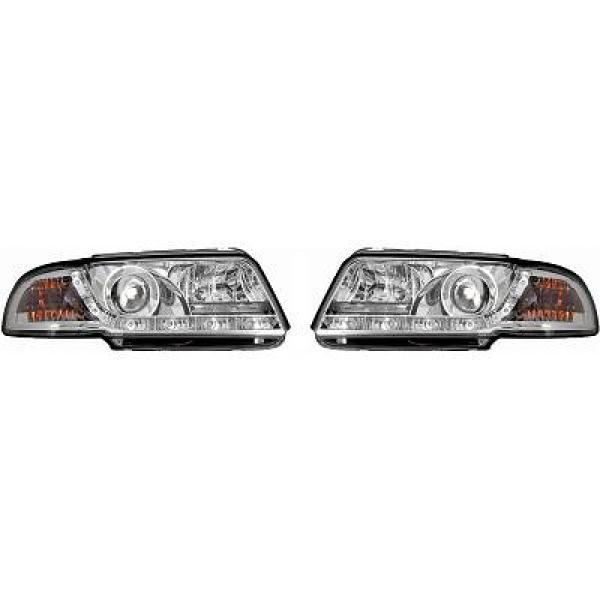 Designscheinwerfer Passend FüR Set Audi A4 Baujahr 1994-1999 Klarglas/Chrom-image