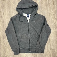 Nike grey zip up hoodie Size M Vintage blue label