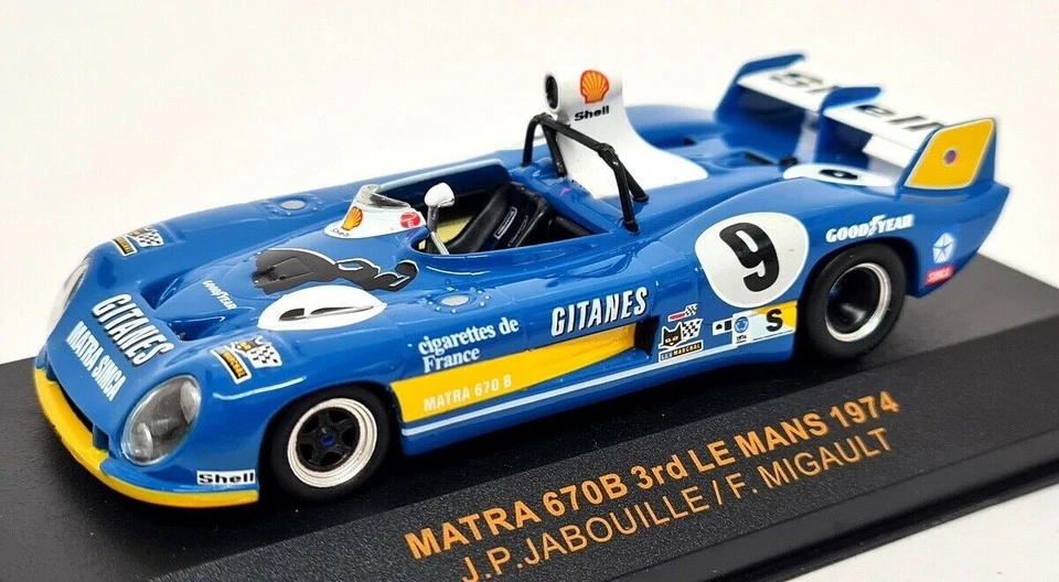 Ixo 1/43 - Matra 670B #9 3rd Le Mans 1974 Jabouille Diecast Scale Model Car - Image 3 of 4