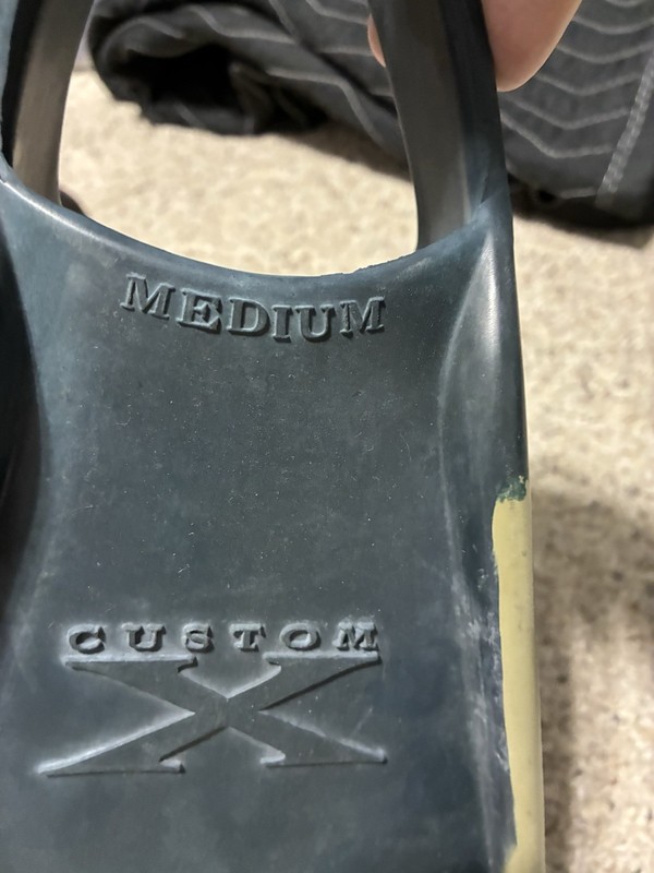 Custom X Swim Fins Size Medium with fin savers