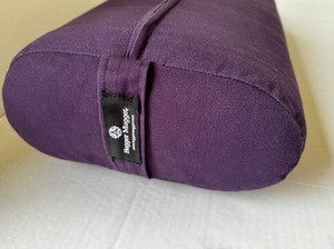 Yoga Bolster Hugger Mugger Cotton VGC 25x12x6  Exercise Core Cushion Pillow Prop