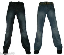 Boot Cut Designer Flare Boot Leg Bottoms Denim Jeans W 30 32 34 36 38 40  