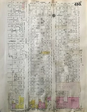 ORIGINAL 1953 CENTRAL CITY LA CA PROGRESSIVE MISSIONARY CHURCH ATLAS MAP 