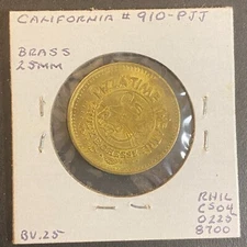 Chuck E. Cheese Pizza Time Theatre 25c 25mm 1982 Arcade Token w/ Variations