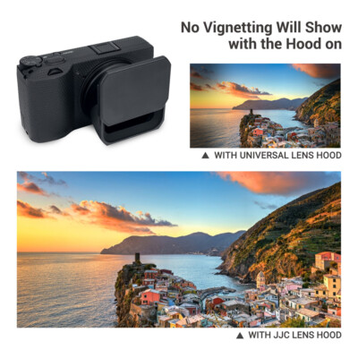 JJC LH-GR3 lens hood for Ricoh GR III Camera with lens cap JJC LH-GR3 lens hood for Ricoh GR III Camera with lens cap