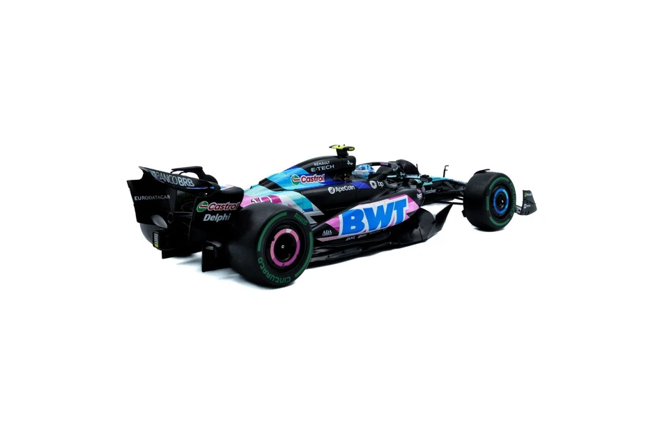 SOLIDO S1814003 ALPINE F1 TEAM A524 BLUE P.GASLY BRAZILIAN GP 2024 1/18 - Image 2 of 2
