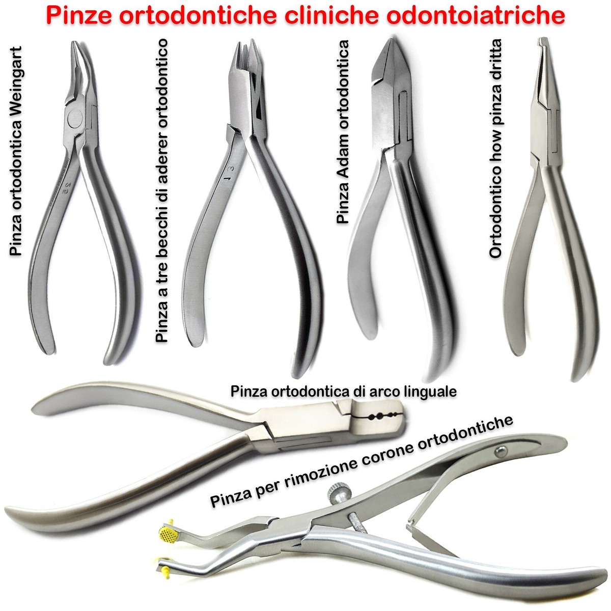 Pinza Ortodontica Perno Linguale E Legatura Taglierina Filo Rigido TC - Foto 8