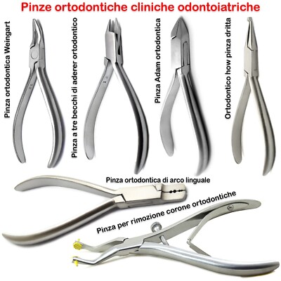 Set di pinze dinamometriche per coppia ortodontica dentale Set di pinze dinamometriche per coppia ortodontica dentale