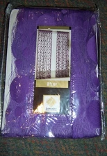 NIP VINTAGE LORRAINE HOME FASHIONS Purple "POP" 60"x63" Polyester Panel