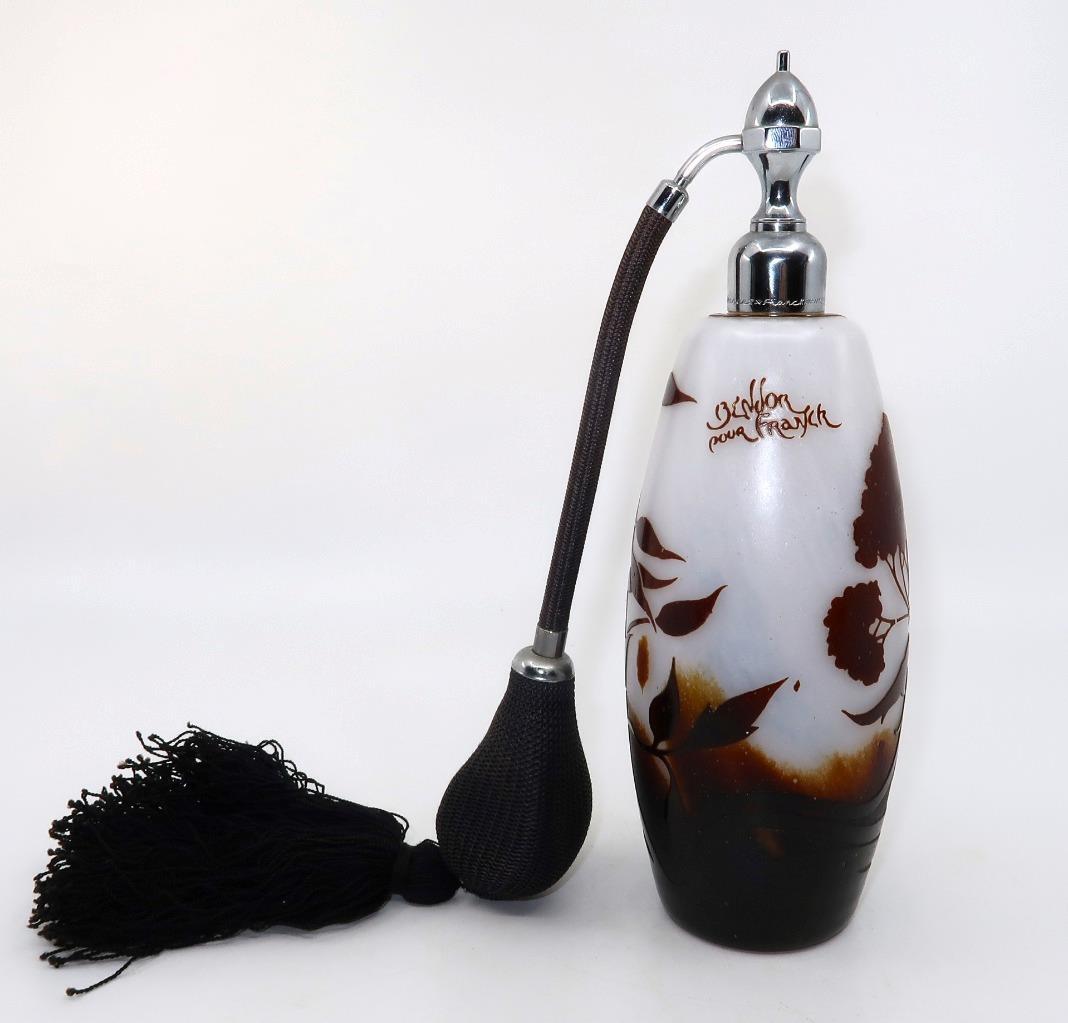 Bendor Art Deco Marcel Franck Paris, Signed Atomizer Perfume Bottle, 1/2