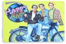 TIN SIGN Happy Days TV Retro Metal Sign Décor Garage Cave Bar A467