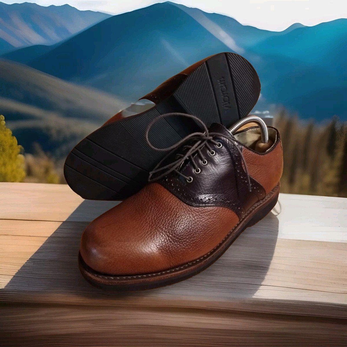 L.L. Bean Shoes Sz 10.5 Brown Derby Oxfords Leather Men $_57.JPG?set_id=880000500F main image 3