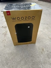 Woozoo 1500-Watt Oscillating Ceramic Space Heater Tower with Remote, Black