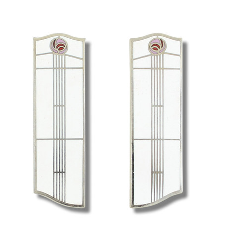 Vintage ACME Studio CHARLES RENNIE MACKINTOSH “Studio 45" Enamel Earrings