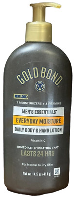 Gold Bond Men's Essentials Everyday Moisture Daily Lotion Vit. C. Exp 12/25