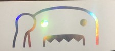 Domo Kun Peaking Monster Pair Decal Sticker Car Dub Illest Many Colors Oil Slick
