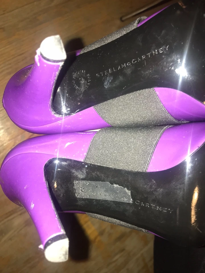 Zapatos de salón Stella McCartney púrpura vegano charol talla:39 Foto 4 de 4