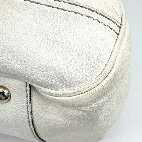 GUCCI Shoulder Bag Purse Sherry Line Princy Leather White Auth - Picture 9 of 24