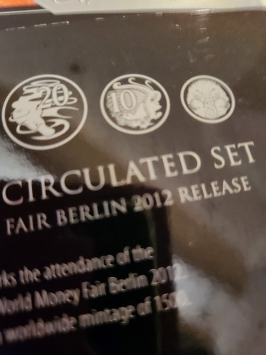 2012-SIX COIN UNC SET"EXCLUSIVE WORLD MONEY FAIR BERLIN" Hyper-50c ●1500 Mintage - Picture 9 of 21